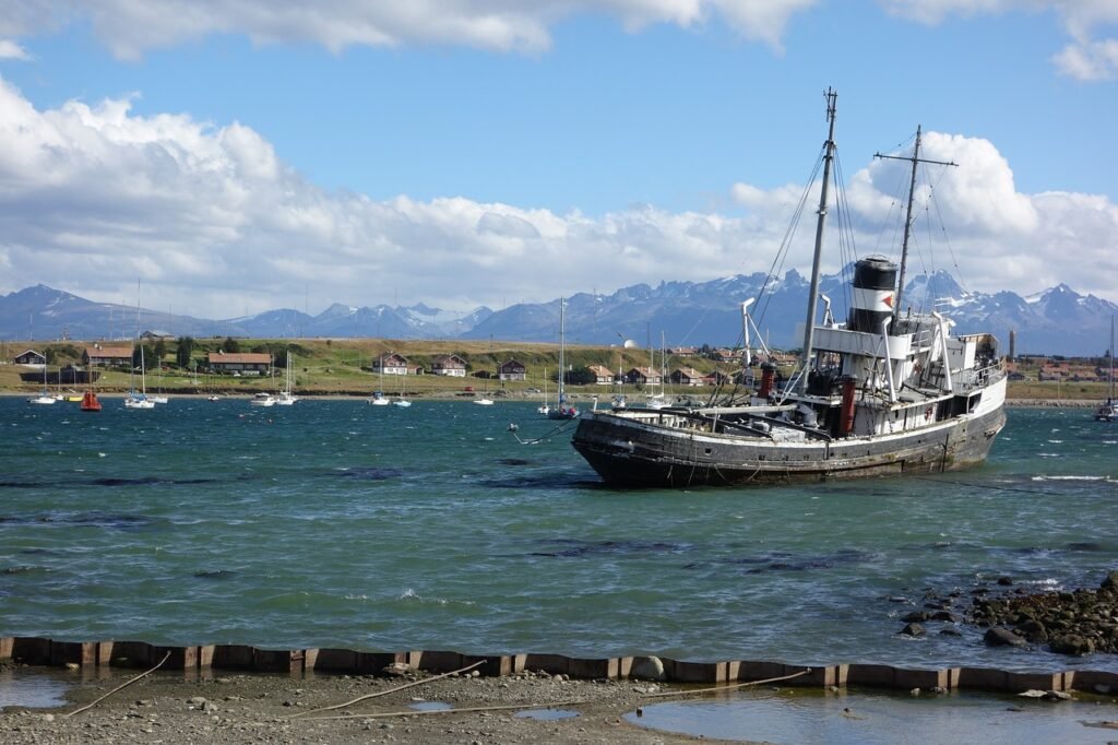 boat, nature, ship, sailing, sea, argentina, patagonia, ushuaia